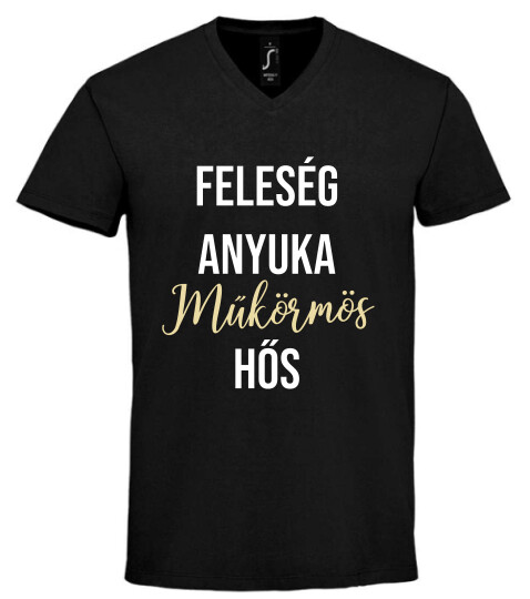 Unisex V nyakú póló