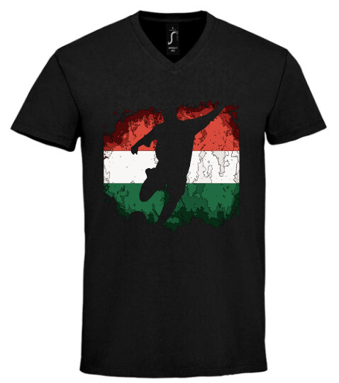 Unisex V nyakú póló