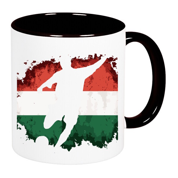 Színes fülű és belsejű bögre