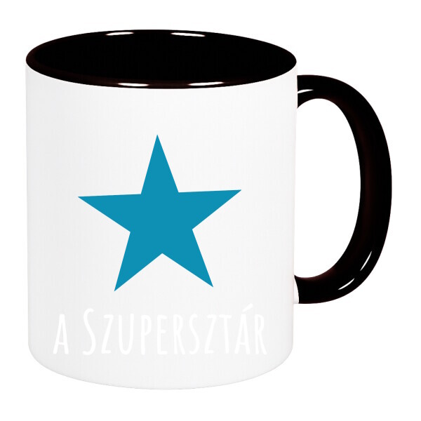 Színes fülű és belsejű bögre