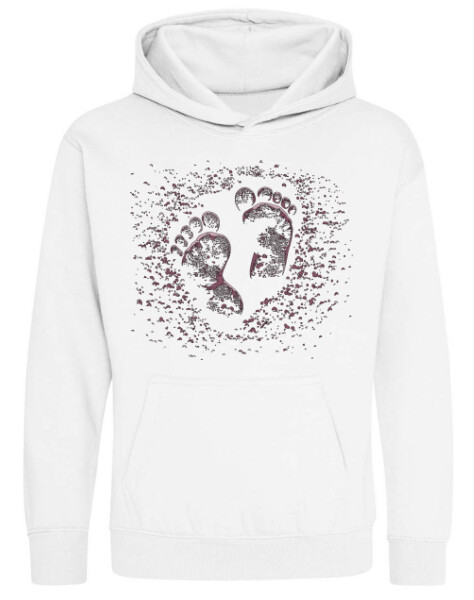 Kapucnis belebújós gyerek pulóver