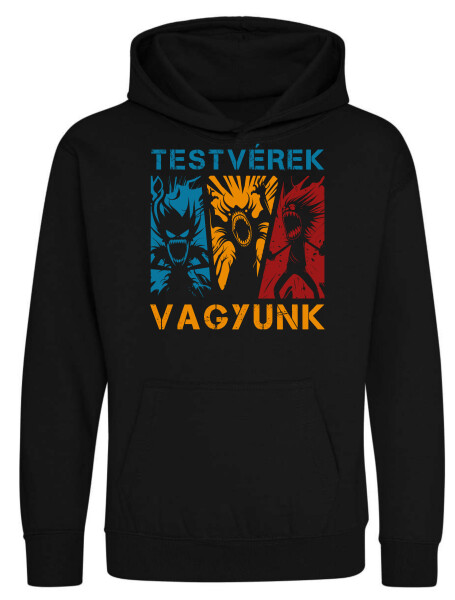 Kapucnis belebújós gyerek pulóver