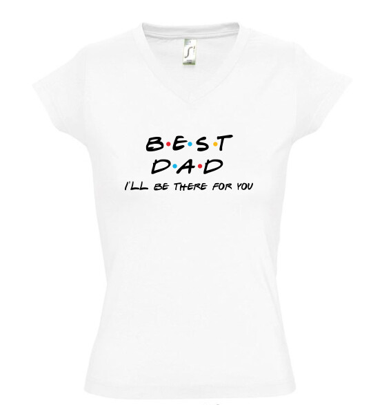 Női V nyakú póló