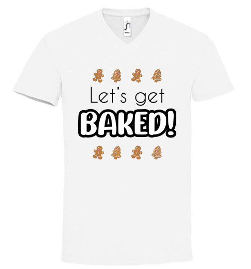 Unisex V nyakú póló