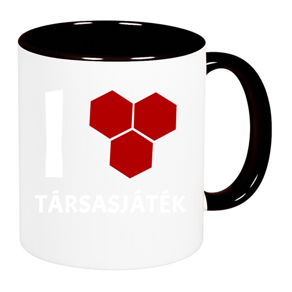 Színes fülű és belsejű bögre