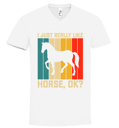 Unisex V nyakú póló