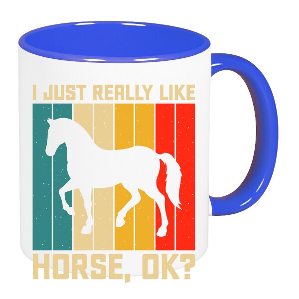 Színes fülű és belsejű bögre