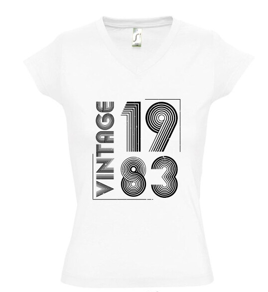 Női V nyakú póló