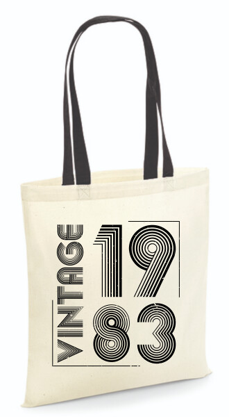 Vászontáska - színes fülű 