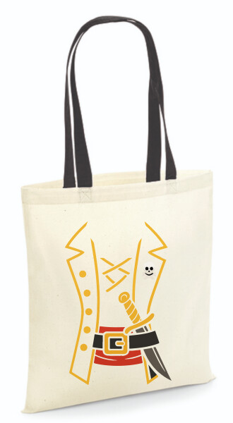 Vászontáska - színes fülű 