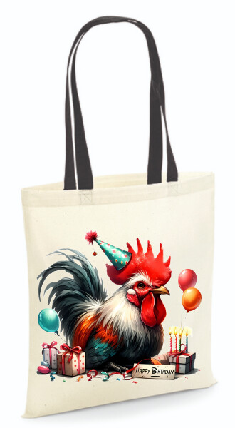 Vászontáska - színes fülű 