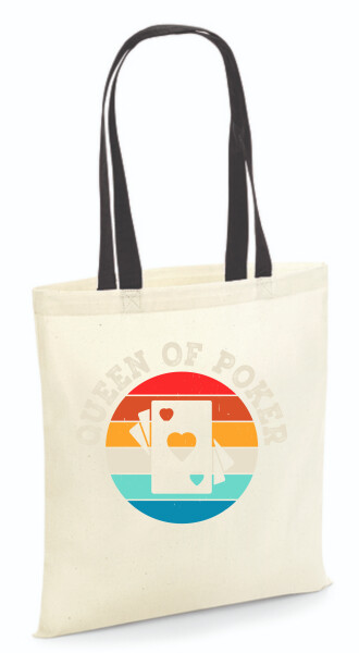 Vászontáska - színes fülű 