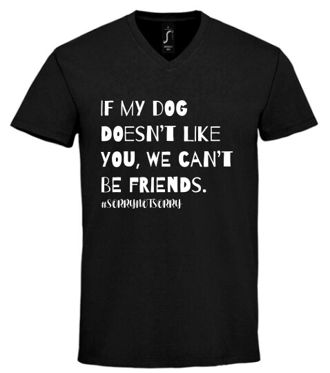 Unisex V nyakú póló