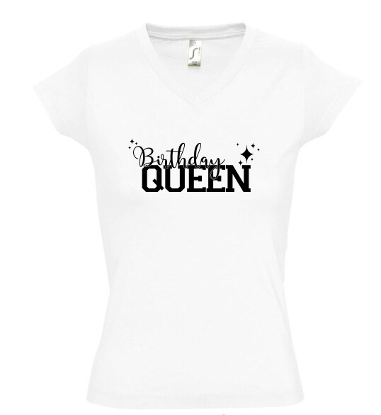 Női V nyakú póló