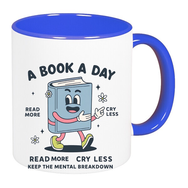 Színes fülű és belsejű bögre