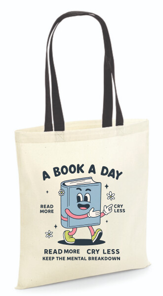 Vászontáska - színes fülű 