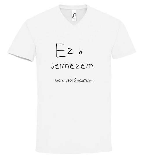 Unisex V nyakú póló