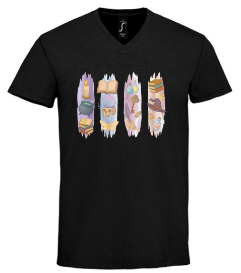 Unisex V nyakú póló