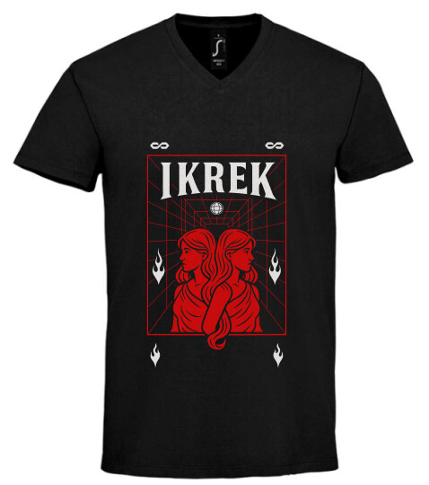 Unisex V nyakú póló