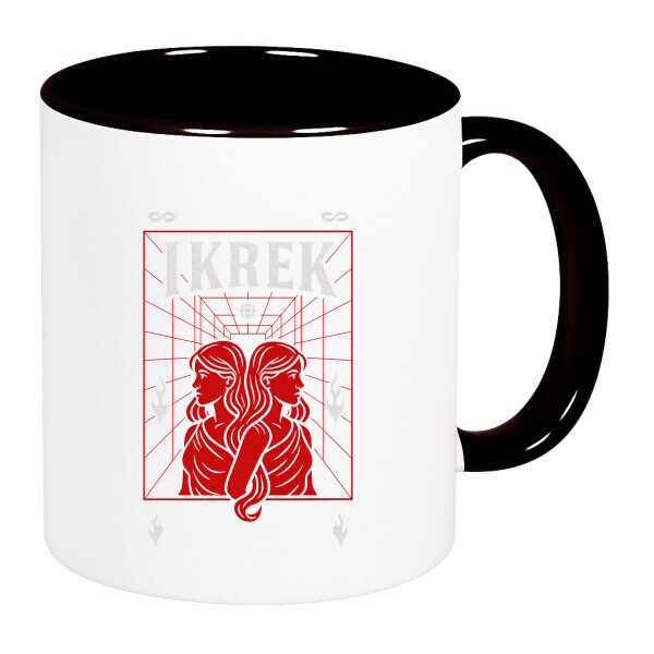 Színes fülű és belsejű bögre