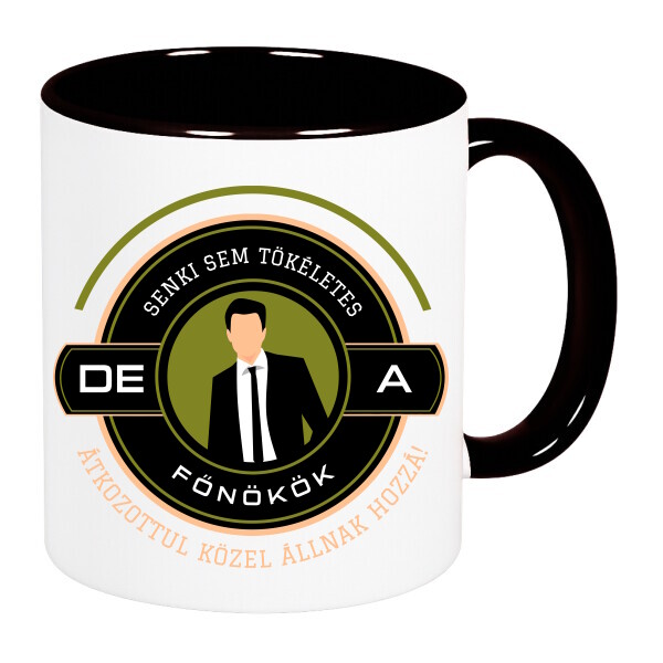 Színes fülű és belsejű bögre