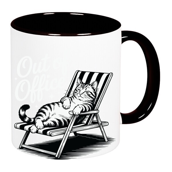 Színes fülű és belsejű bögre