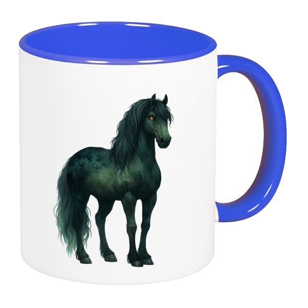 Színes fülű és belsejű bögre