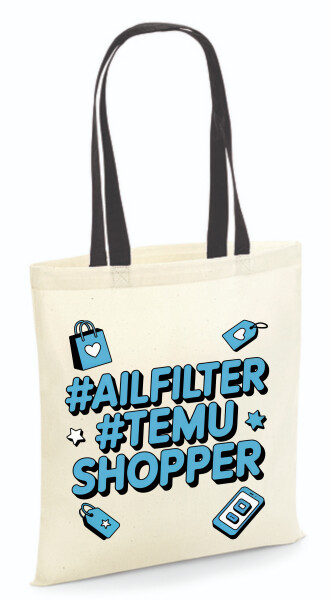 Vászontáska - színes fülű 