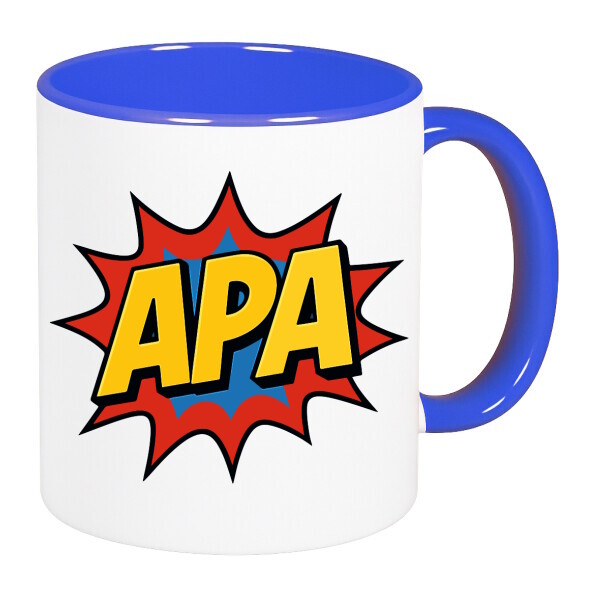 Színes fülű és belsejű bögre