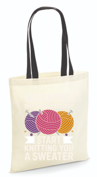 Vászontáska - színes fülű 