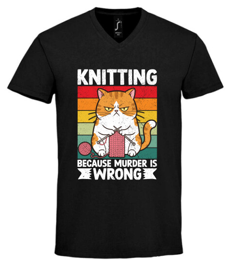 Unisex V nyakú póló