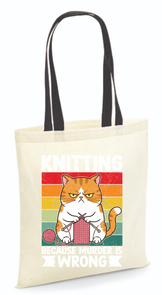 Vászontáska - színes fülű 