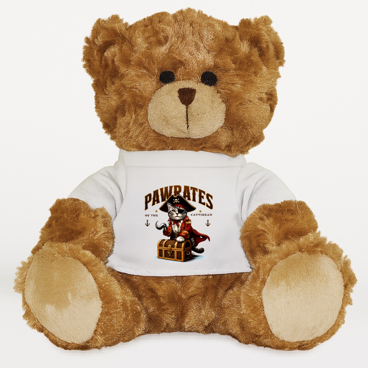 Plüssmaci egyedi pólóval