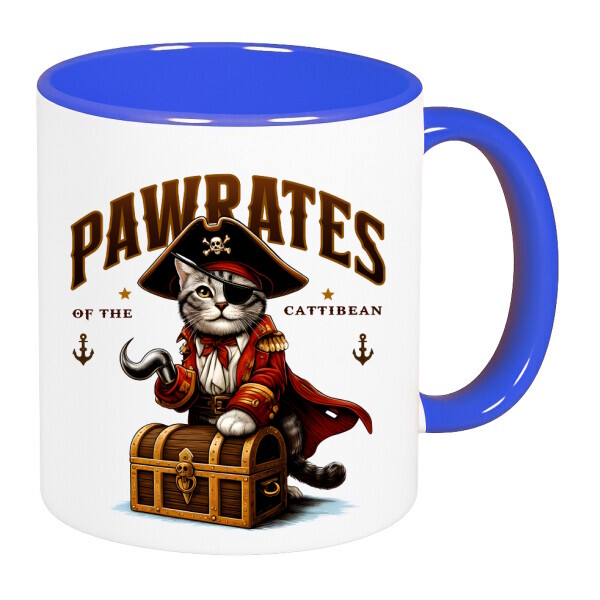 Színes fülű és belsejű bögre