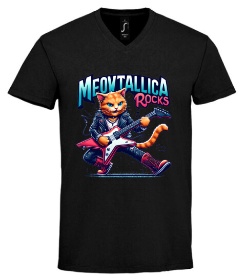 Unisex V nyakú póló