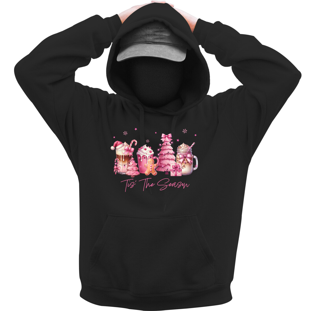 Kapucnis belebújós pulóver