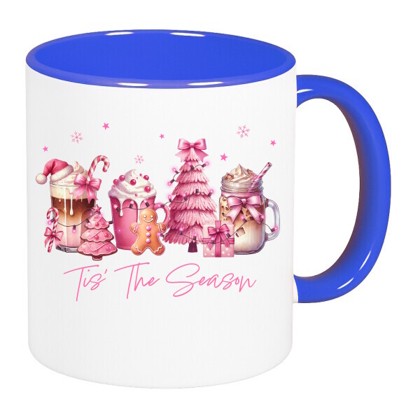 Színes fülű és belsejű bögre