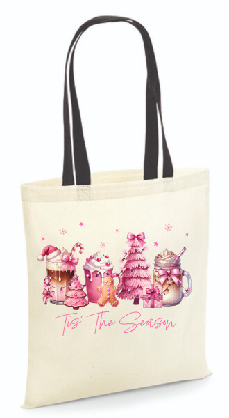 Vászontáska - színes fülű 