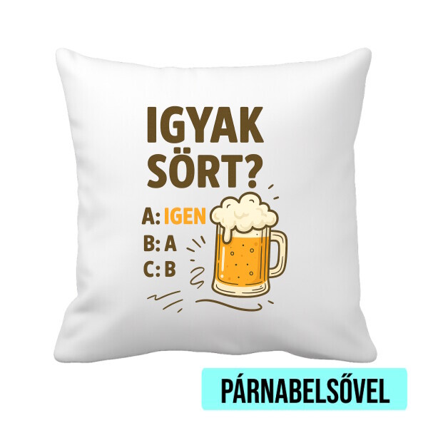 Párnahuzat béléssel