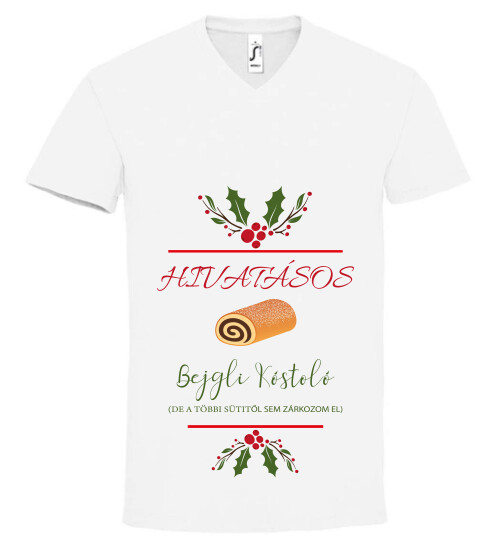 Unisex V nyakú póló