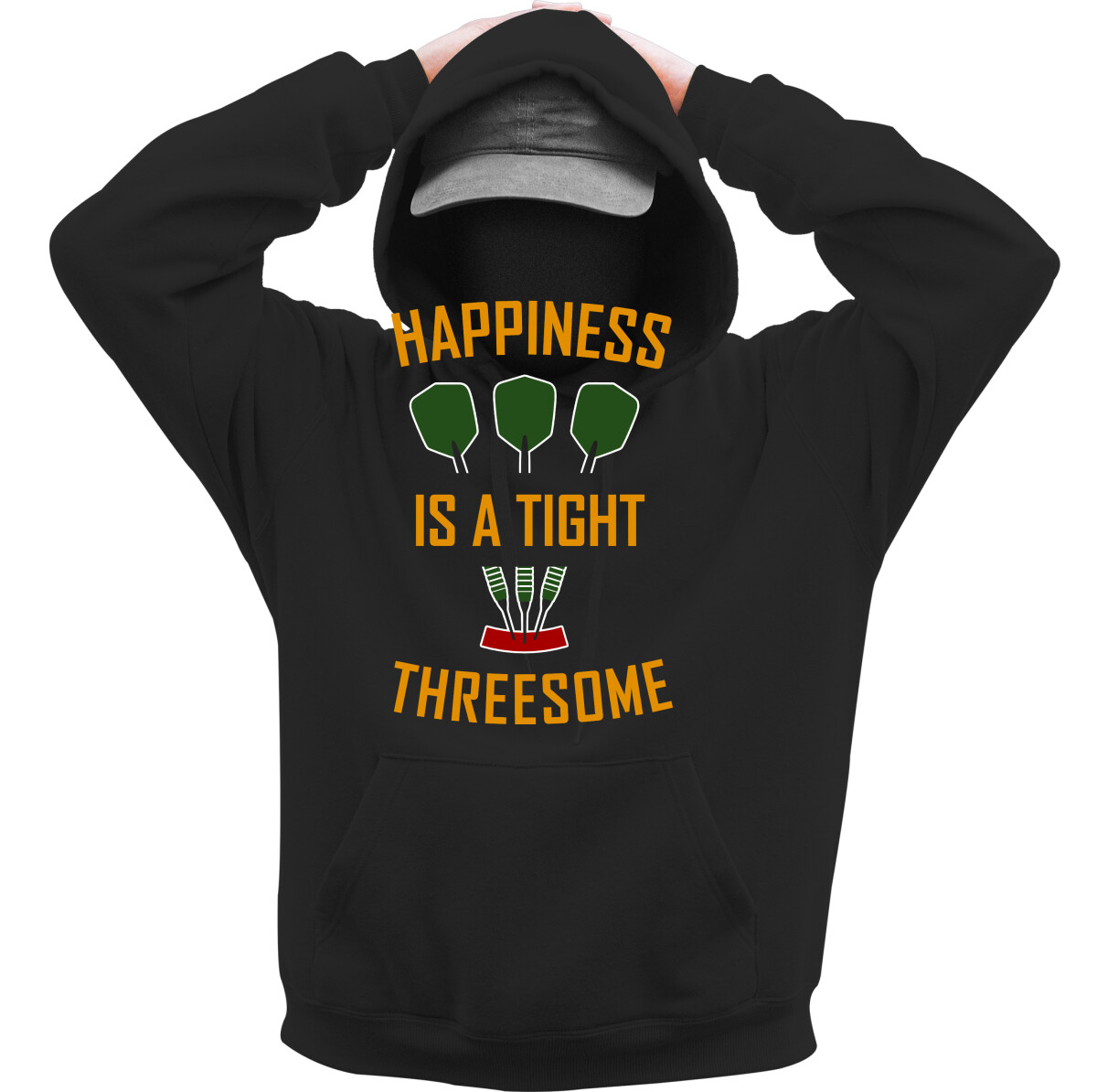 Kapucnis belebújós pulóver