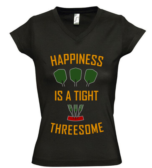 Női V nyakú póló