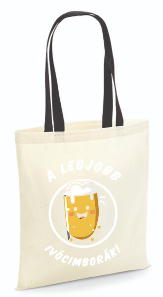 Vászontáska - színes fülű 