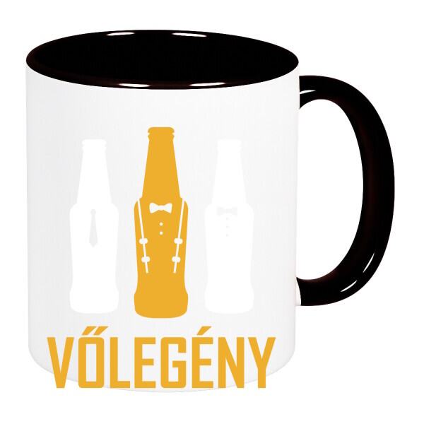 Színes fülű és belsejű bögre