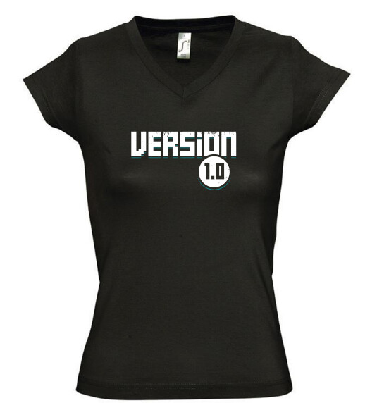 Női V nyakú póló