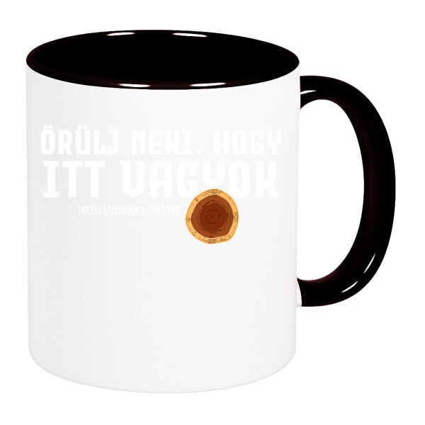 Színes fülű és belsejű bögre