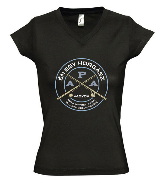 Női V nyakú póló