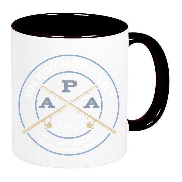 Színes fülű és belsejű bögre