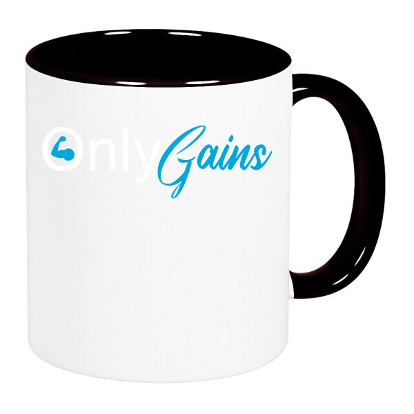 Színes fülű és belsejű bögre