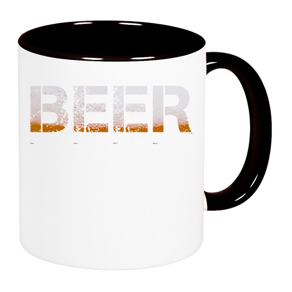 Színes fülű és belsejű bögre